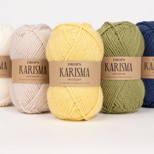 Superwash Wool DROPS KARISMA DK Weight yarn - 50g 109 Yards