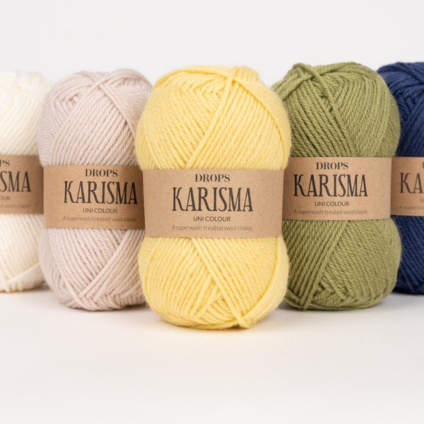 Superwash Wool DROPS KARISMA DK Weight yarn - 50g 109 Yards