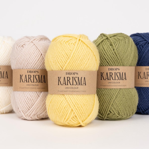 Superwash Wool DROPS KARISMA DK Weight yarn - 50g 109 Yards