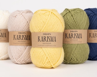 Superwash Wool DROPS KARISMA DK Weight yarn - 50g 109 Yards
