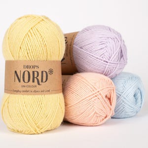 DROPS NORD Yarn - Zachte mix van alpaca en wol voor het breien van sokken