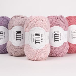 DROPS Belle Cotton Viscose Linen Garn, DK Weight, Sommarfiber, Vardagslyx, 50g