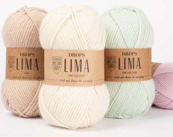 DROPS Lima Alpaca and Wool Yarn - DK Weight - Worsted 50g 109 Yards