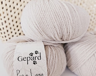 Gepard Garn PURA LANA Merino Wool Alpaca Yarn, Natural Dyes, DK Weight (50g/115m)