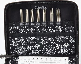 Chiaogoo TWIST Red Lace Interchangeable Knitting Needle Set (US 2- US 8)