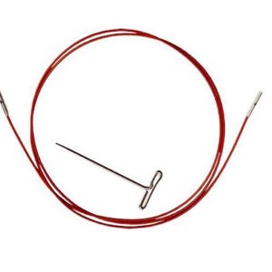 ChiaoGoo Cables TWIST Red Lace para pontas de agulha: tamanhos Mini, Pequeno e Grande