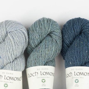 BC Garn LOCH LOMOND Gots Organic tweed wool by 50 grams 150 meters (164 yards) Light worsted weight yarn