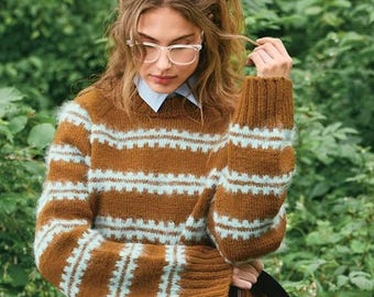 Padrão de tricô para suéter Ridge: Sandnes Garn 2507, inglês (impresso) - disponível apenas com fio Sandnes