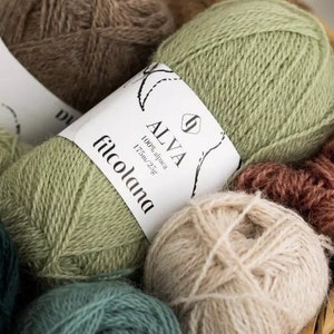 Filcolana ALVA Alpakagarn, Babygarn, Lace-Garn, 25 Gramm 175 Meter