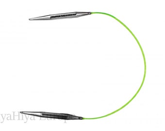 HIYAHIYA 23 cm / 9 inches Stainless Steel Fixed Circulars Knitting Needles - 1.50 mm-5.50 mm
