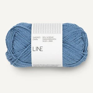 Sandnes Garn LINE Cotton Viscose Linen DK Yarn, Spring Summer Blend