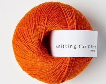 Knitting for Olive MERINO Wool Yarn, Sock Weight, Mulesing-Free, 50g 273 Yards
