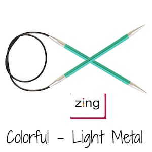 Circular knitting needles 150 cm 60 in-Knitting needles - KnitPro Zing - Circular needles-Needles for knitting
