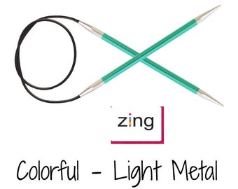 Circular knitting needles 150 cm 60 in-Knitting needles - KnitPro Zing - Circular needles-Needles for knitting
