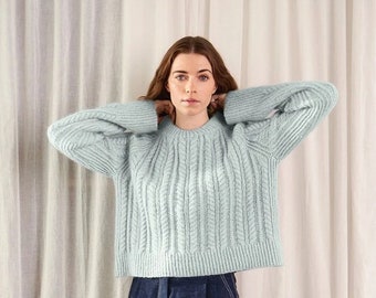 Sandnes Garn pattern KAJA Sweater || Single printed pattern 2403 No. 10 || English || available only with Sandnes Garn yarn