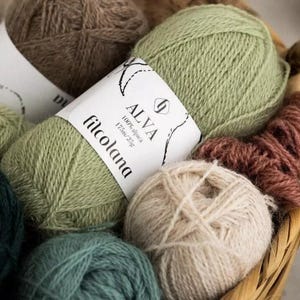 Filcolana ALVA Alpaca Lace Yarn, 25 Grams 191 Yards per skein