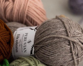Filcolana PERUVIAN Wool Yarn, DK Weight, Mulesing Free, 50 Grams 109 Yards per skein