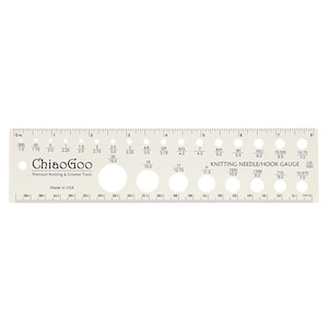 Measurement tool 20 cm/8&#39;&#39; for needle sizes CHIAOGOO - Knitting supplies - Knitting tools - Knitting accessories