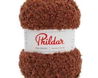 Hilo de osito Phildar DOUCE Hilo suave para bebé 50 g 86 metros de hilo de felpa - Hilo esponjoso - Hilo de juguete - Hilo para niños - Hilo de grosor Aran