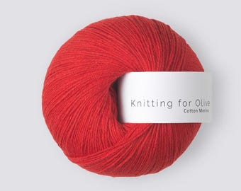 COTTON MERINO Fingering Yarn – Knitting for Olive, Non-Mulesed Wool (50g 273 Yards)