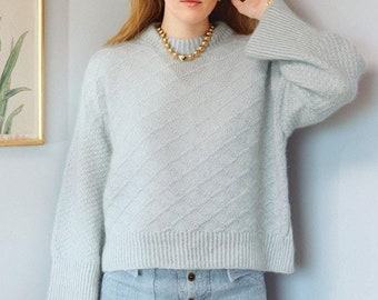 Padrão de tricô para suéter mesclado: Sandnes Garn 2409 (impresso) - Requer compra de fio Sandnes