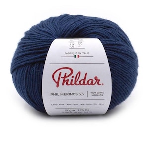 Baby yarn - Sport Weight Yarn - PHILDAR MERINOS 3.5 - Merino Wool Yarn - Non itchy wool - Merino knitting yarn in 1.8 oz skeins