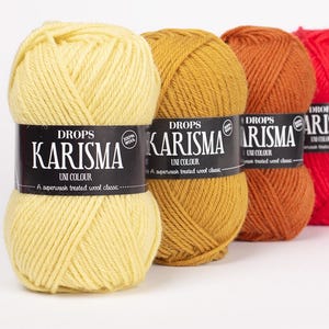 Superwash wool DK weight yarn DROPS KARISMA