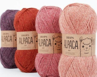 DROPS Alpaka Wolle, Superfine Sport Weight, Strickwolle 50g