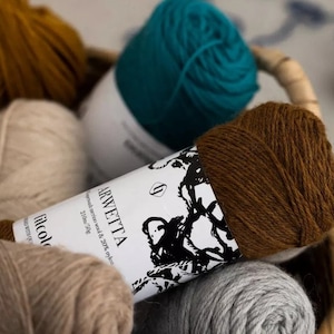 Filato misto lana merino FILCOLANA ARWETTA, Filato per calze, Filato per calze, Filato per neonati, 50 grammi 210 metri (230 iarde) Colori dal n. 100 al n. 810