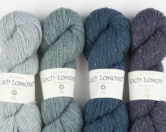 BC Garn LOCH LOMOND Gots Organic tweed wool by 50 grams 150 meters (164 yards) Light worsted weight yarn