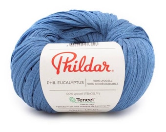 Ribbon yarn, Eucalyptus yarn, Aran weight yarn, Summer yarn, Biodegradable yarn Phildar EUCALYPTUS, Lyocell yarn for crochet and knitting