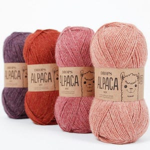 Włóczka DROPS Alpaca, Superfine Sport Weight, wełna dziewiarska 50 g, 183 jardy