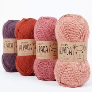 Alpakawolle, Sockengarn, Alpakawolle, Naturfasergarn, Alpakawolle, Alpakafaser, Drops Alpaka, Sport Garn, Superfine Alpaka