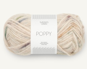 Sandnes Garn POPPY Alpaca blend Bulky yarn: 50 grams 110 meters (120 yards)