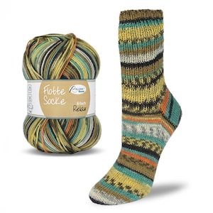 Socks Yarn RELAX 6 ply from RELLANA 150 g 375 m, Yarn for socks, Superwash wool, Sport weight yarn, 1 skein for one pair of socks