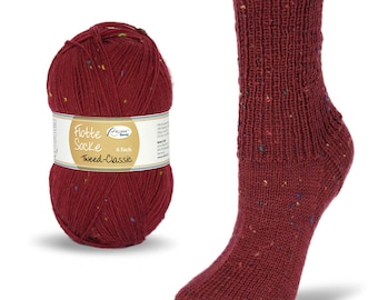 Tweed Socks Yarn - Rellana Tweed Classic 150 g 375 m, Yarn for socks, Superwash wool, Sport weight yarn, 1 skein for one pair of socks
