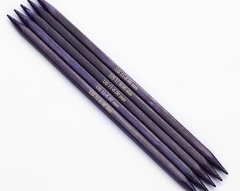 Knitpro jadore cubics dpn set of 5: wooden double pointed needles