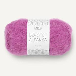 Geborsteld alpacagaren Sandnes Garn BORST ALPAKKA Pluizig garen 50 g 110 meter Lichtgewicht garen