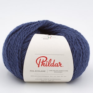 CLEARANCE SALE Organic yarn Ecolaine by Phildar - Natural wool - DK weight wool 50 g 125 m
