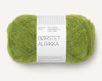 Brushed alpaca yarn Sandnes Garn BORSTET ALPAKKA Fluffy yarn 50 g 110 meters Lightweight yarn