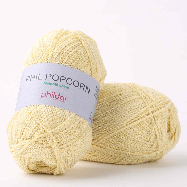 Boucle cotton yarn sport weight Phildar POPCORN Trendy Etsy