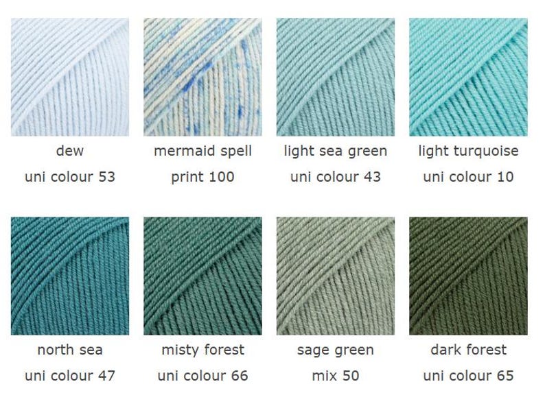 Superwash Merino Wool Drops BABY MERINO Fingering Weight Yarn 50g 191 Yards image 9