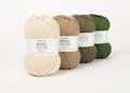 DK superwash merino wool knitting yarn DROPS Merino Extra Fine - worsted weight yarn product logo