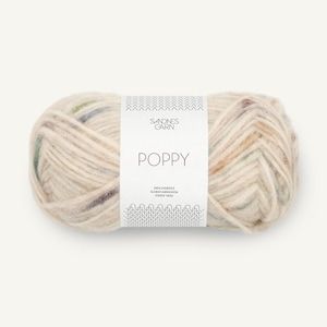 Filato tubolare superfine in alpaca e cotone Sandnes Garn POPPY per lavorare a maglia 50 grammi 110 metri (120 iarde) Filato di peso voluminoso