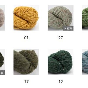 BC Garn LOCH LOMOND Gots Organic tweed wool by 50 grams 150 meters (164 yards) Light worsted weight yarn image 5