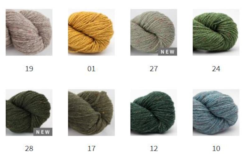 BC Garn LOCH LOMOND Gots Organic tweed wool by 50 grams 150 meters (164 yards) Light worsted weight yarn image 5