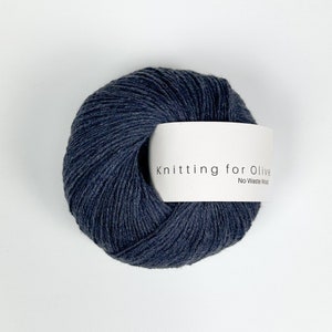 Maglia per Olive NO WASTE WOOL Lana riciclata e senza Mulesing Lana Merino 50 g 225 m Filato per dita