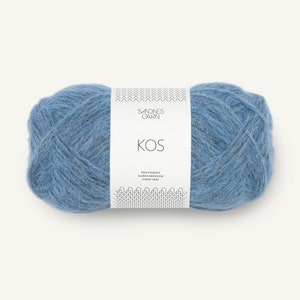 Sandnes Garn KOS baby alpaca tube yarn for knitting 50 grams 150 meters (164 yards) Aran weight yarn