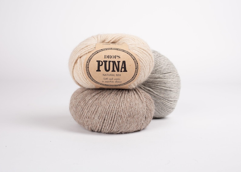 DROPS Puna Alpaca Yarn, DK Worsted, Superfine Alpaca Fiber - 50g 120 Yards image 11