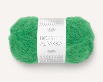 Brushed alpaca yarn Sandnes Garn BORSTET ALPAKKA Fluffy yarn 50 g 110 meters Lightweight yarn